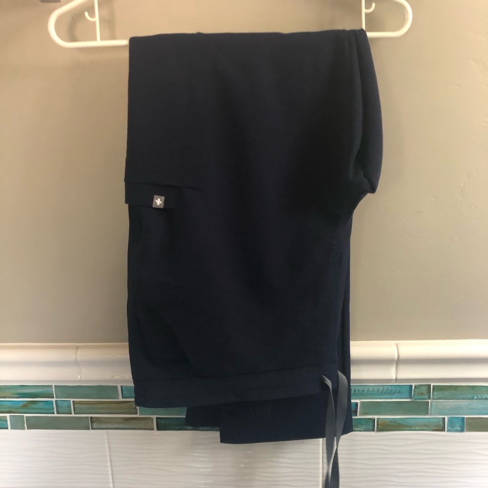 Figs L Navy Blue Yola scrub pants